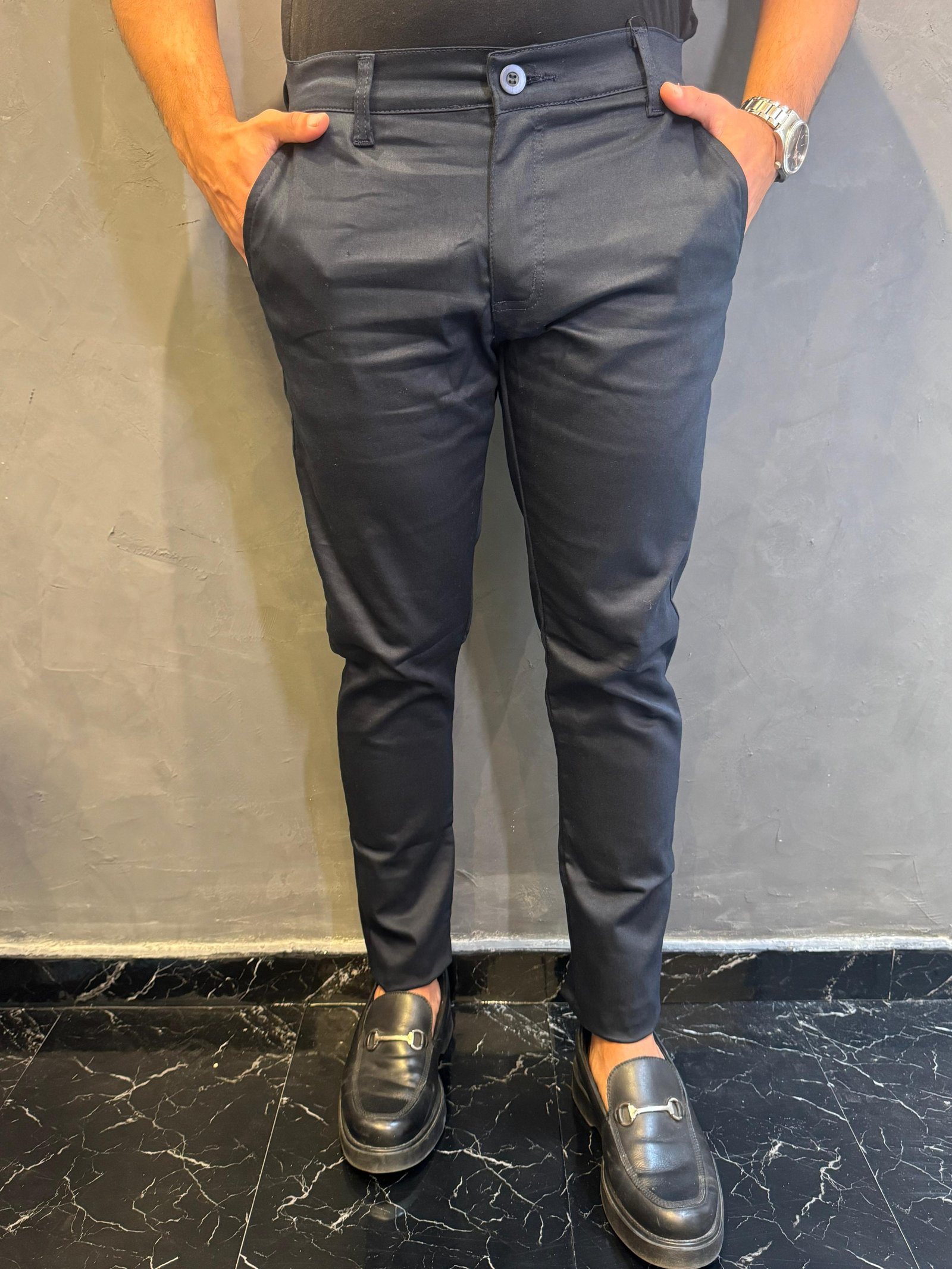 Calça Chino Azul Marinho