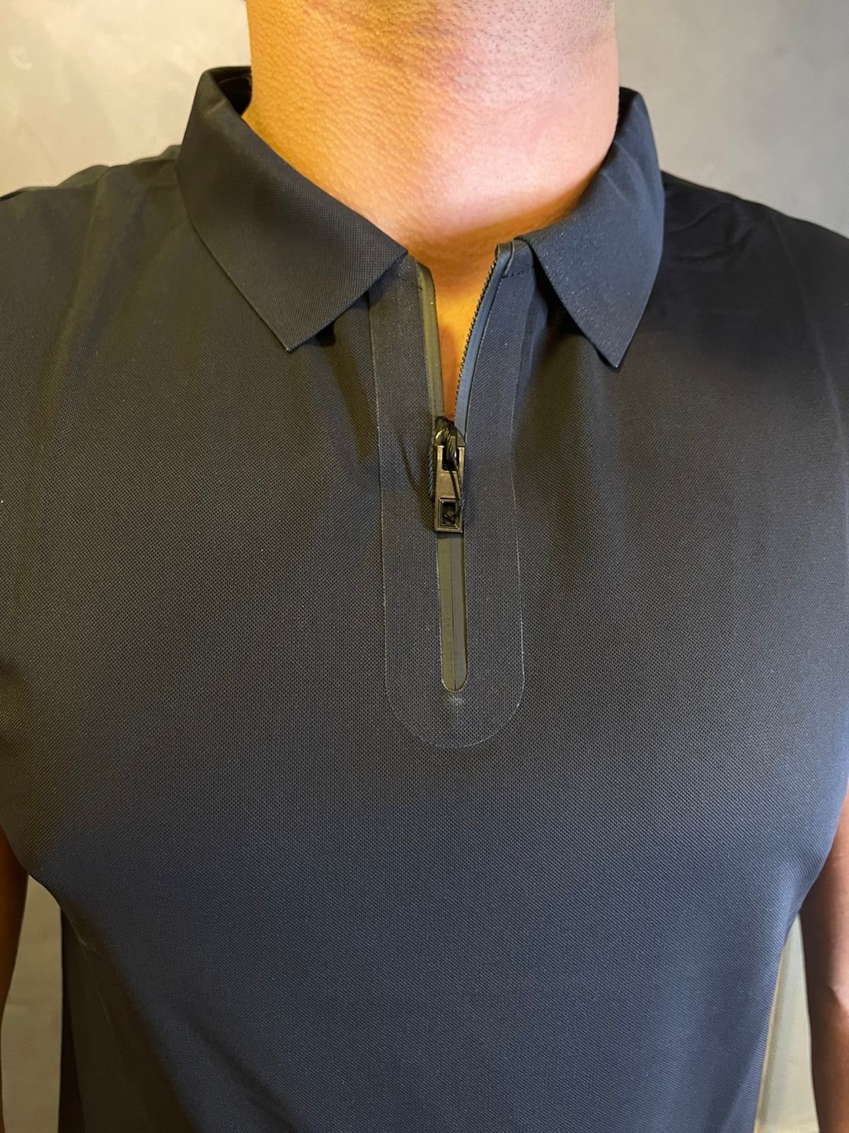 Polo Tech Ziper Preto - Imagem 2