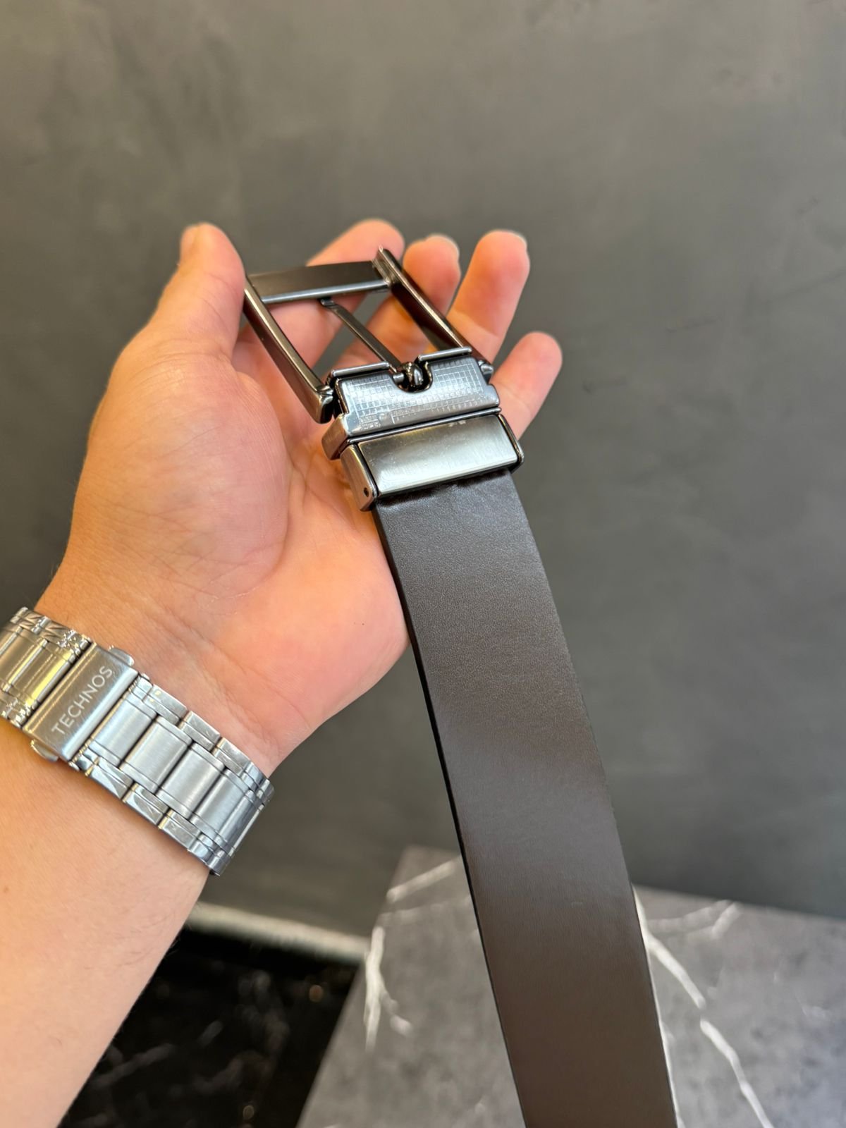 Cinto Dupla Face em Couro - Imagem 2